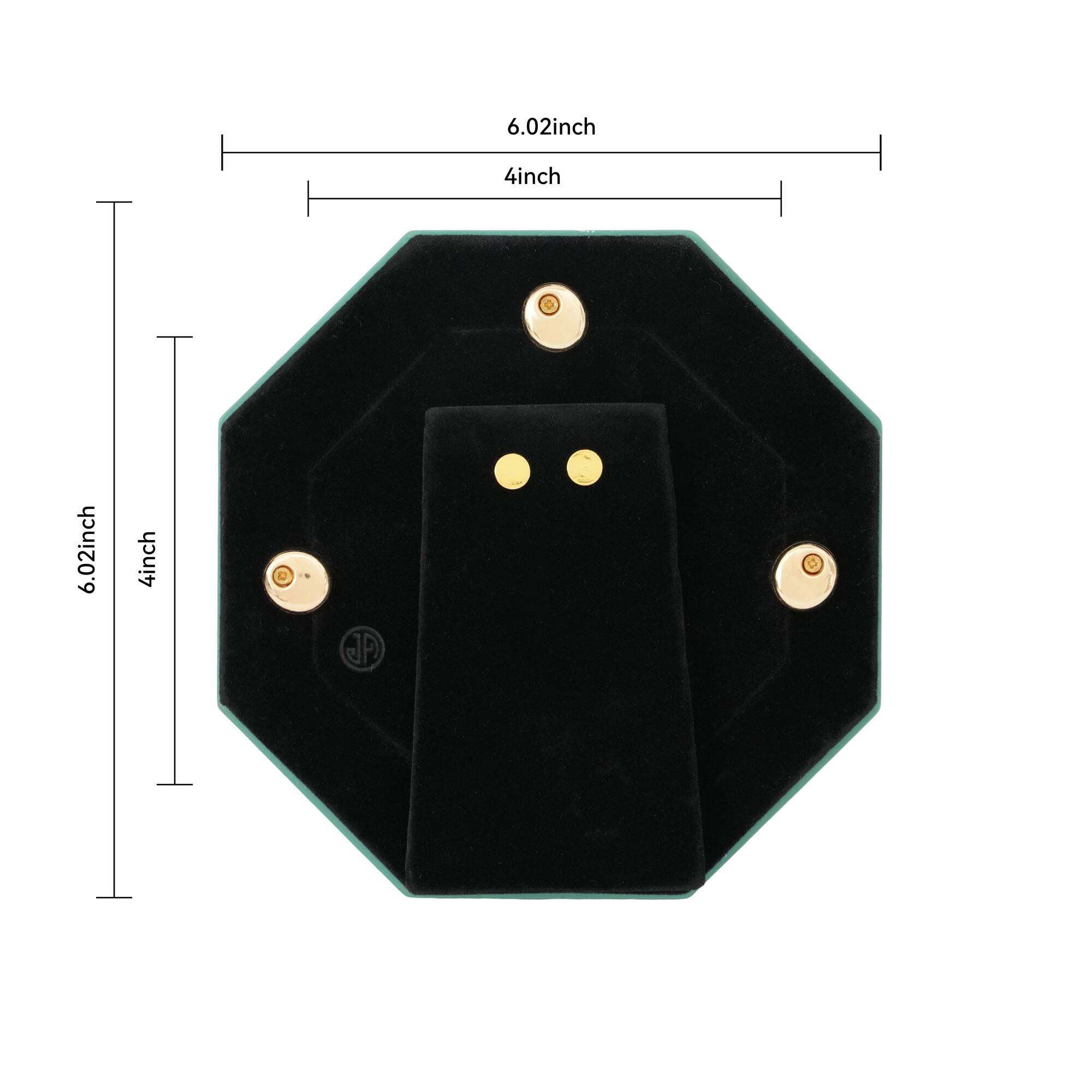 Jonathan Adler x Michaels 4" x 4" Teal & White Greek Key Hexagonal Tabletop Frame